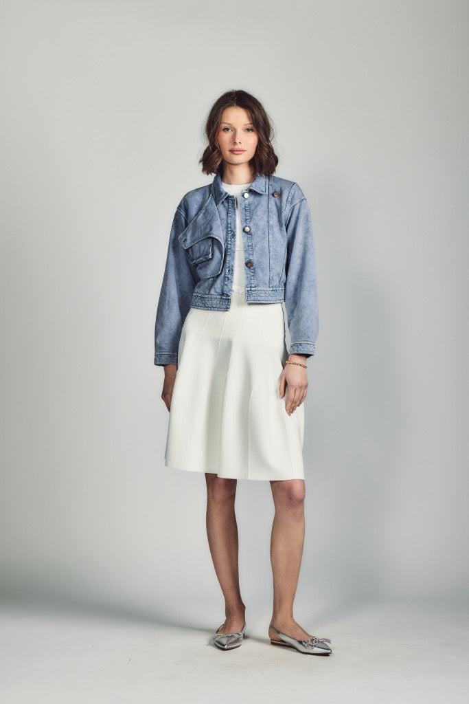 Aleeza Paris Carnaby Denim Strech Jacket – modest jacket in Denim