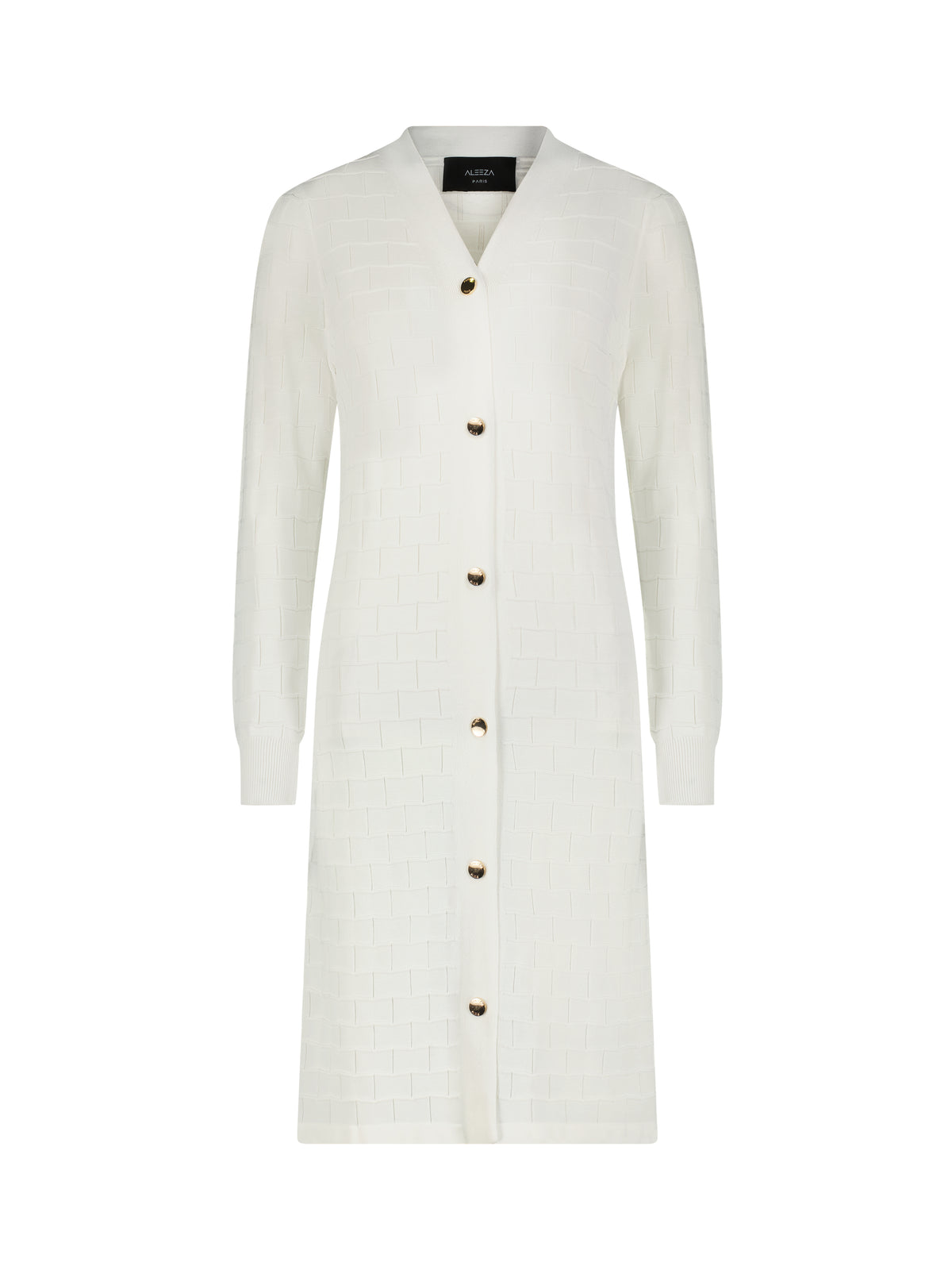 Aleeza Paris Cass Cardigan Dress – modest dress in Ivory