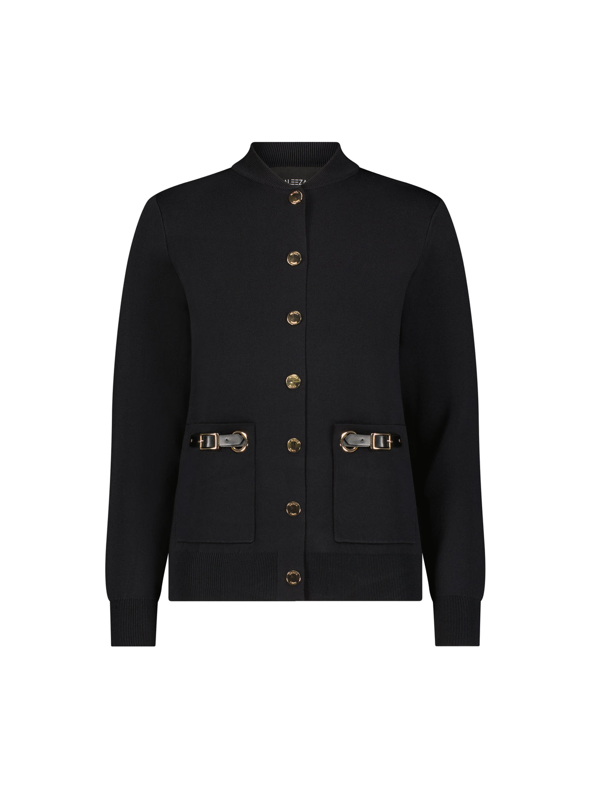 Aleeza Paris Clara Button down Cardigan Vest – modest top in Black