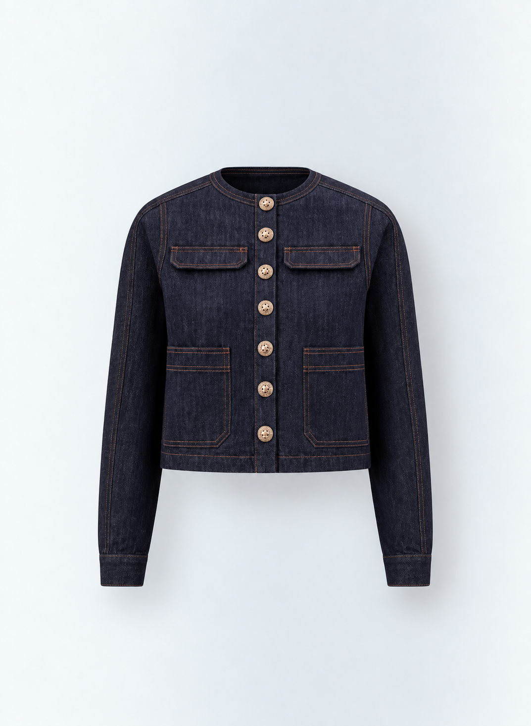Aleeza Paris Contrast Stitch Jacket – modest top