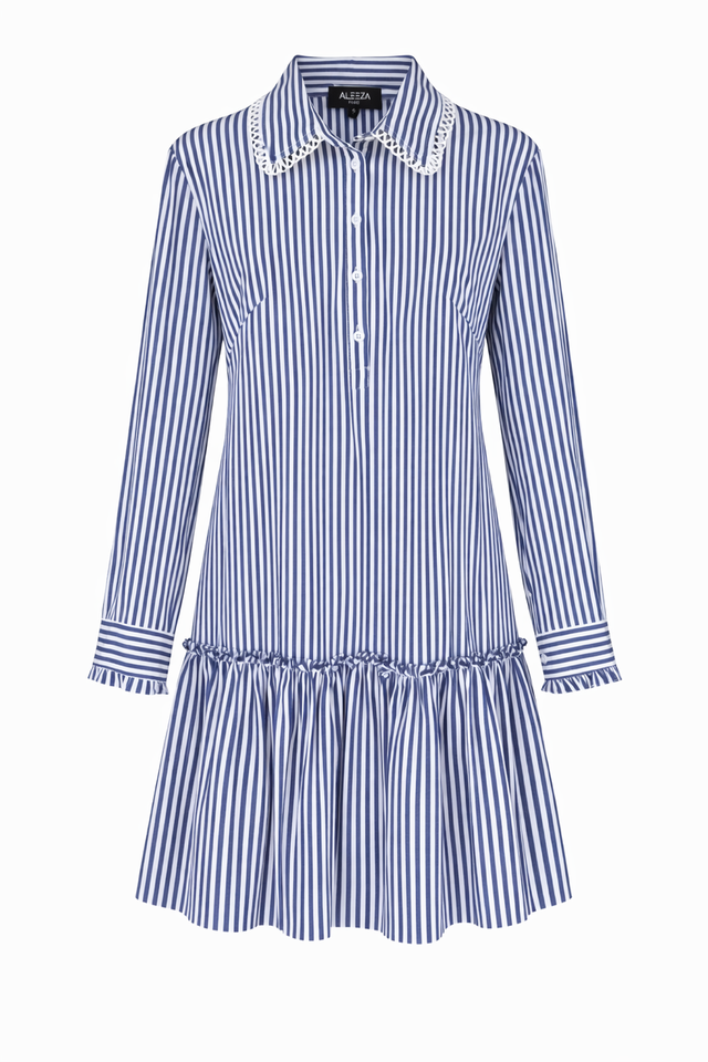 Seabreeze Scallop Dress