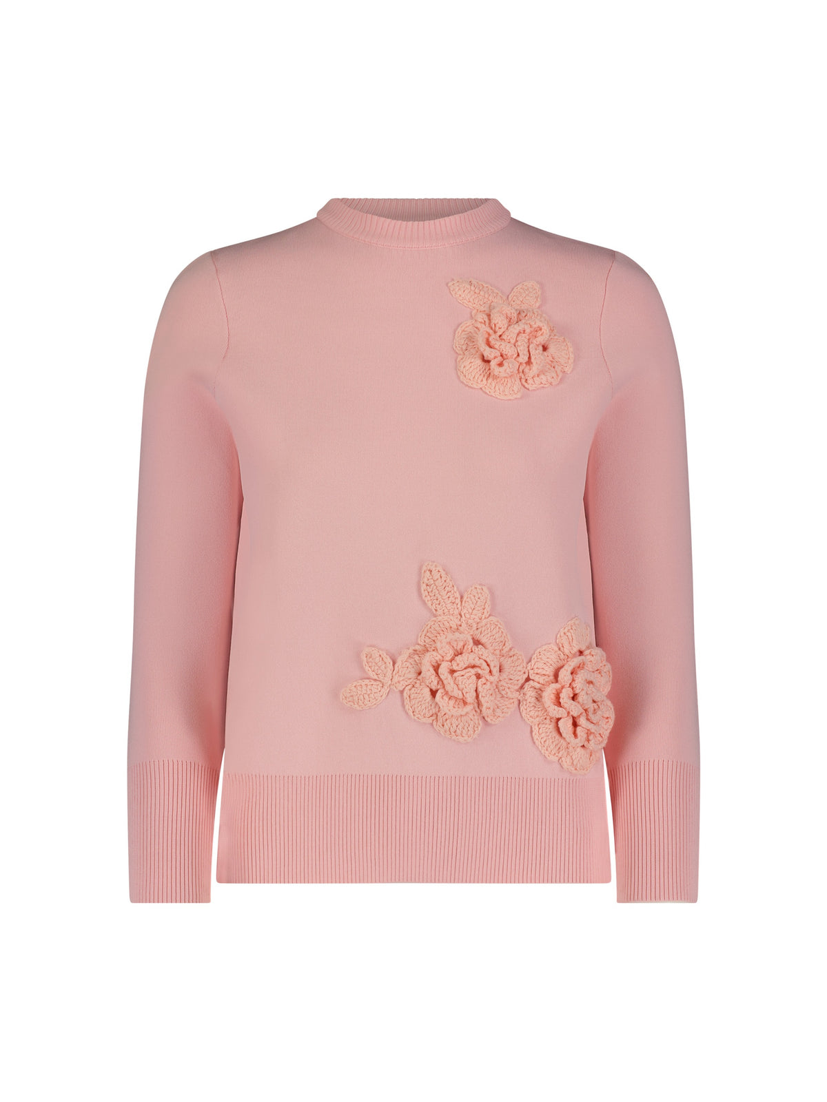 Aleeza Paris Dahlia Sweater – modest top in Pink W Pink Flowers