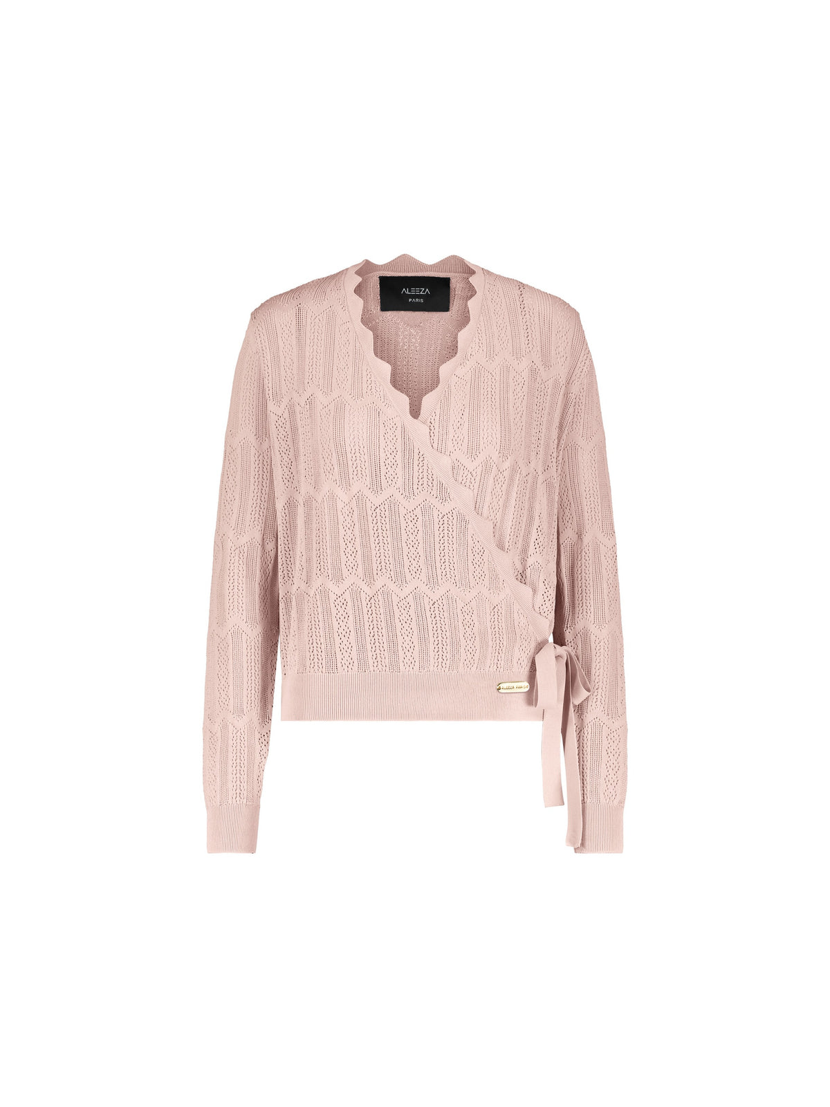 Aleeza Paris Delilah Wrap Cardigan – modest top in Blush
