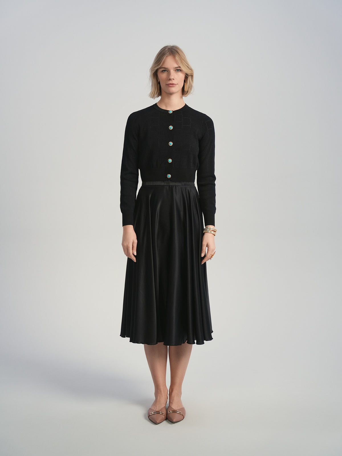 Aleeza Paris Elgin Cardigan – modest top in Black