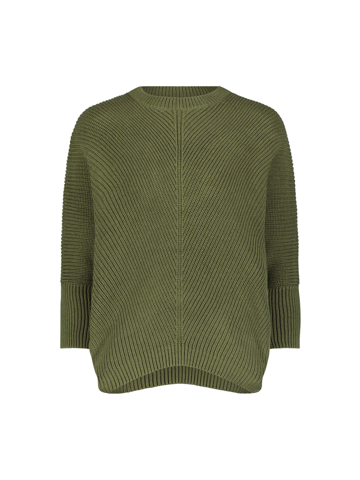 Aleeza Paris Elliana Dolman Knit Seater – modest top in Moss Green