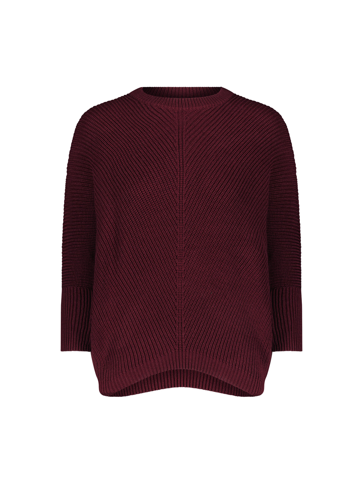 Aleeza Paris Elliana Dolman Knit Seater – modest top in Plum