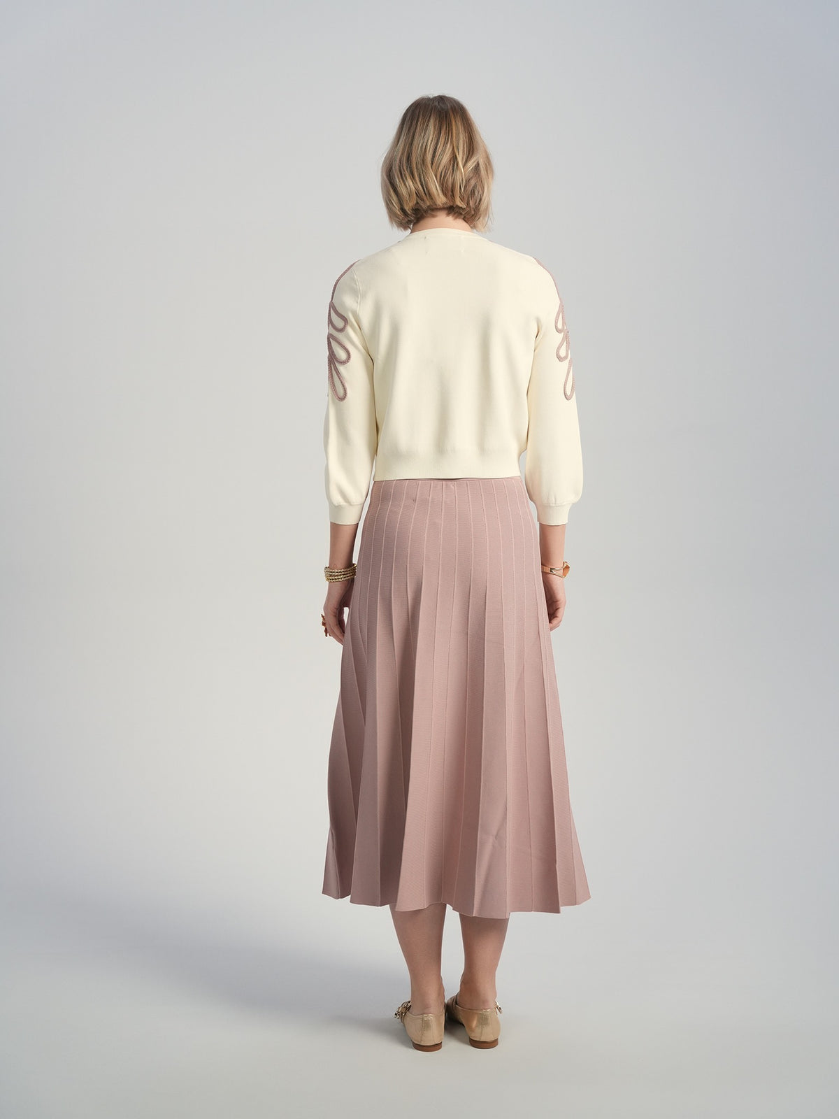 Aleeza Paris Embroidered Knit Top – modest top