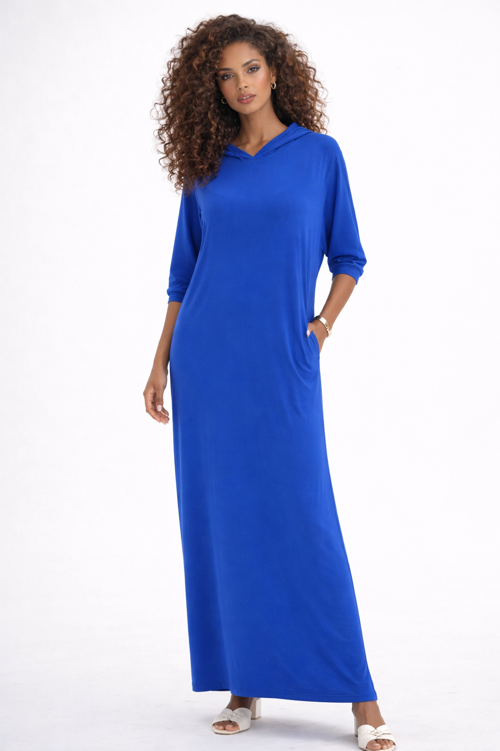 Essential Dolman Maxi Dress - Royal Blue