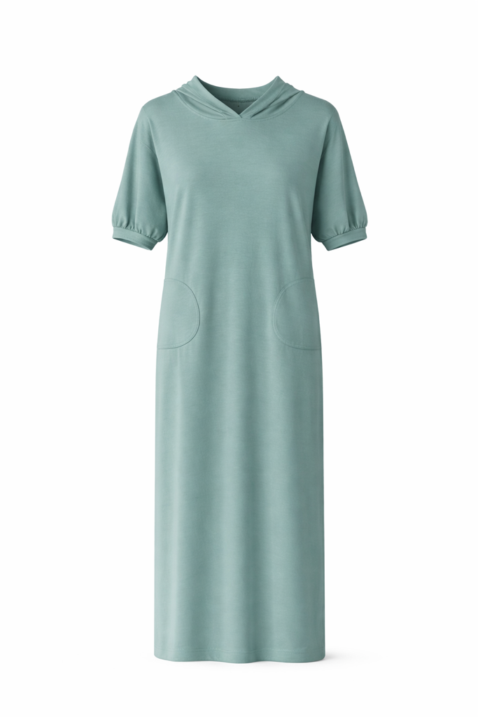 Aleeza Paris Essential Dolman Maxi Dress – modest dress in Dusty Green