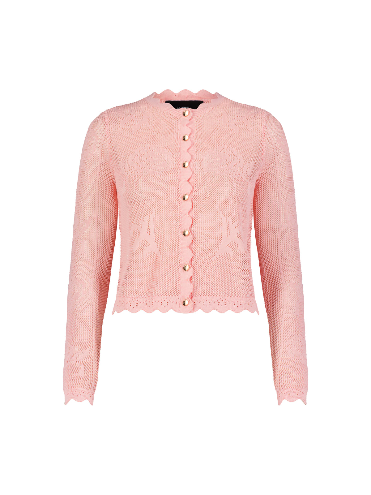 Aleeza Paris Hannah Shear Knit Cardigan – modest top in Baby Pink