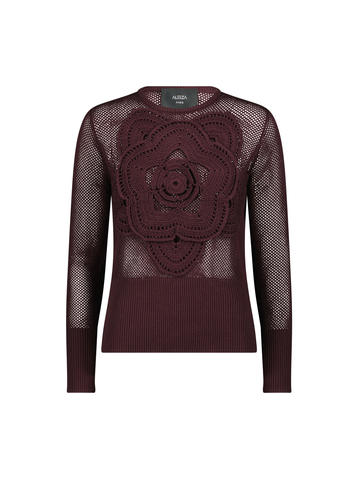 Aleeza Paris Holly Sweater – modest top in Plum