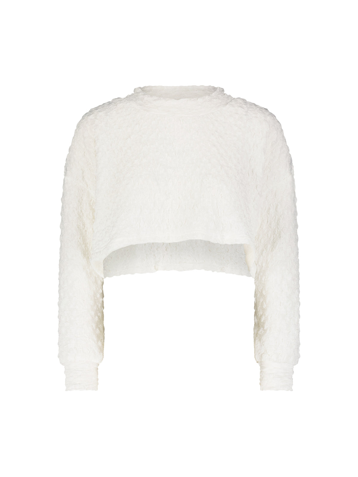 Aleeza Paris Jiffy Pop Loose Crop Top – modest top in White