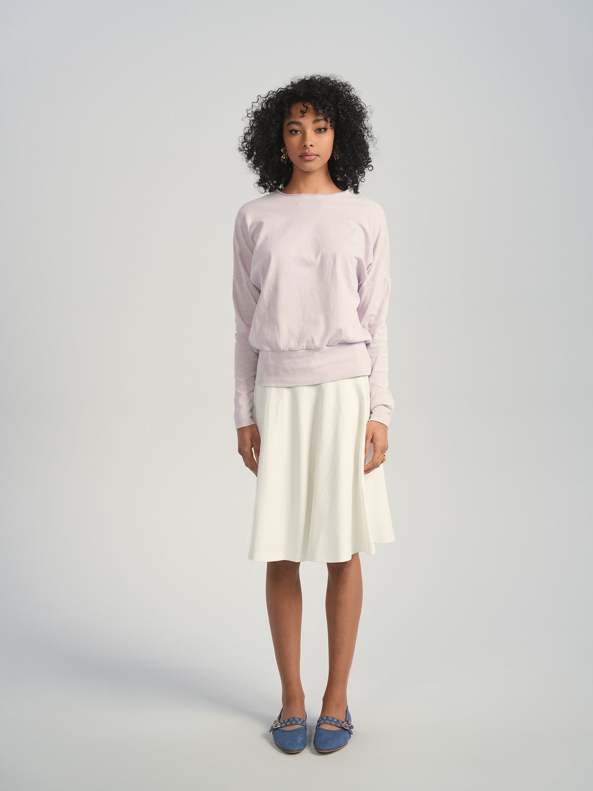 Aleeza Paris Lara T-shirt – modest top in Lavender