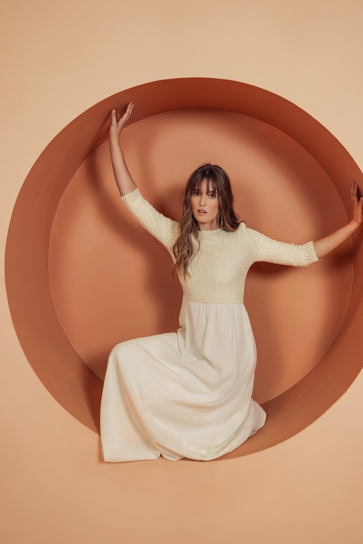 Aleeza Paris Lucinda Dress – modest dress in Ivory
