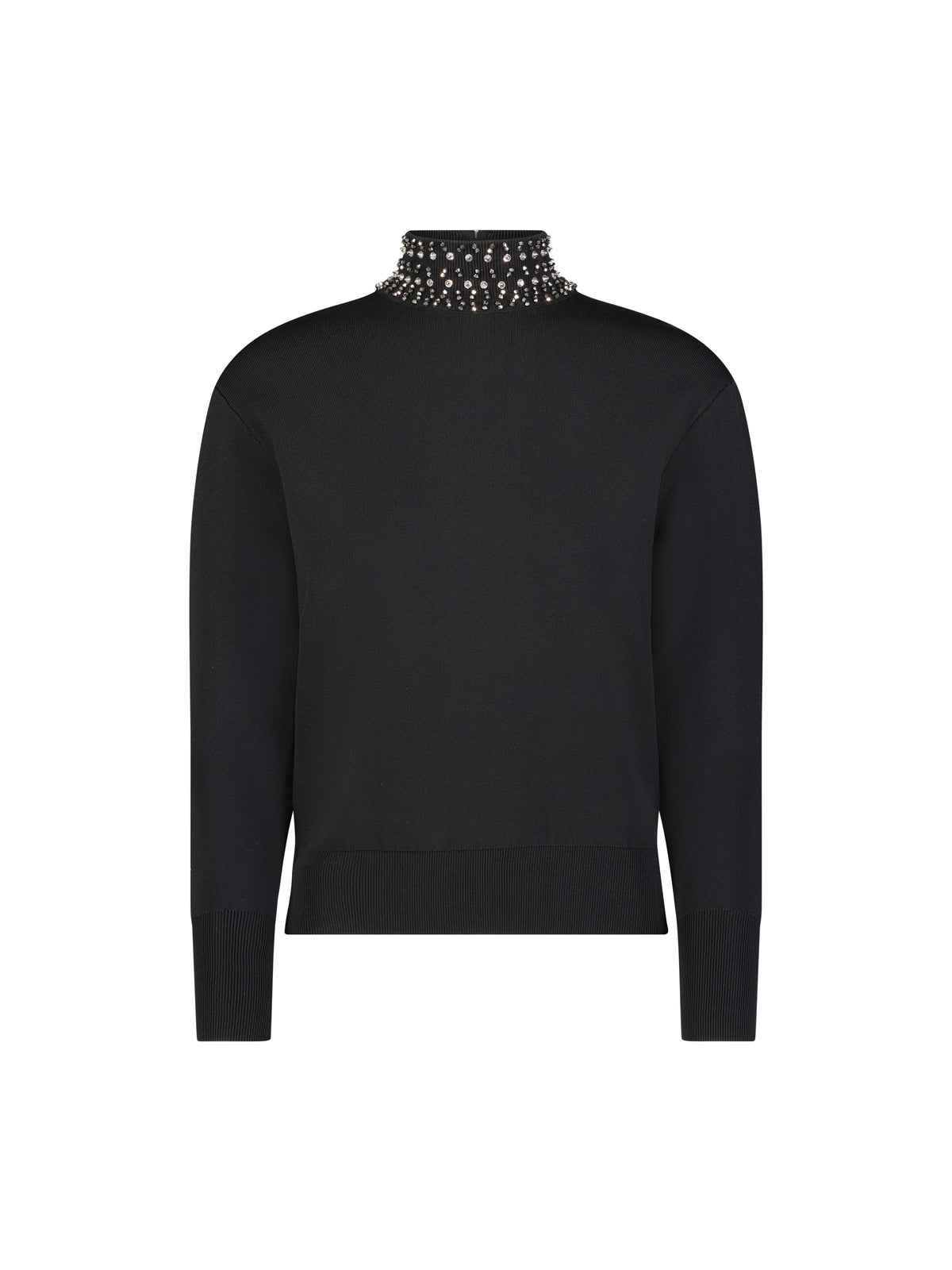 Aleeza Paris Majestic Beaded Turtle Neck – modest top in Black