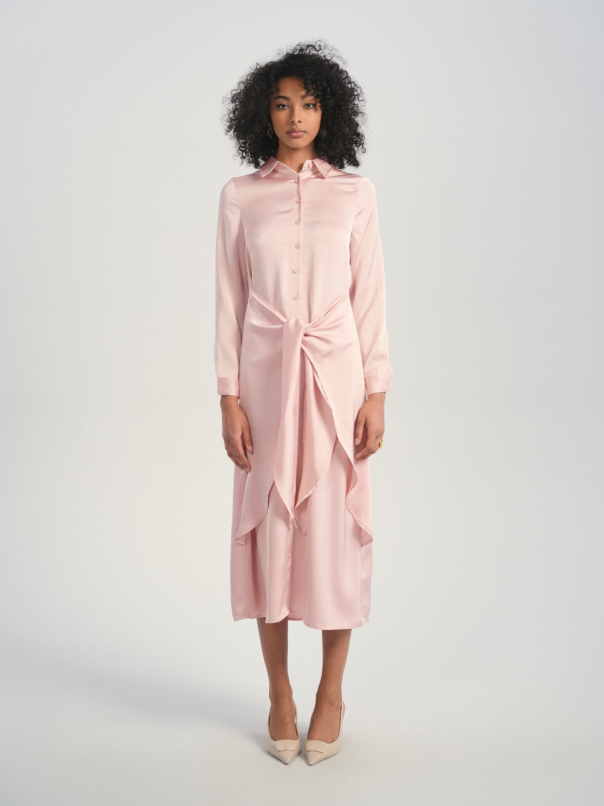 Aleeza Paris Maria Dress – modest dress in Dusty Pink