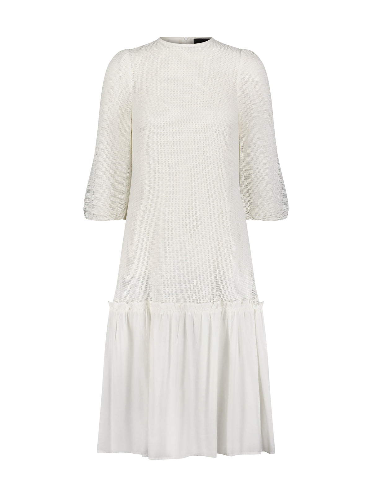 Aleeza Paris Mesh Allure Dress – modest dress in Ivory