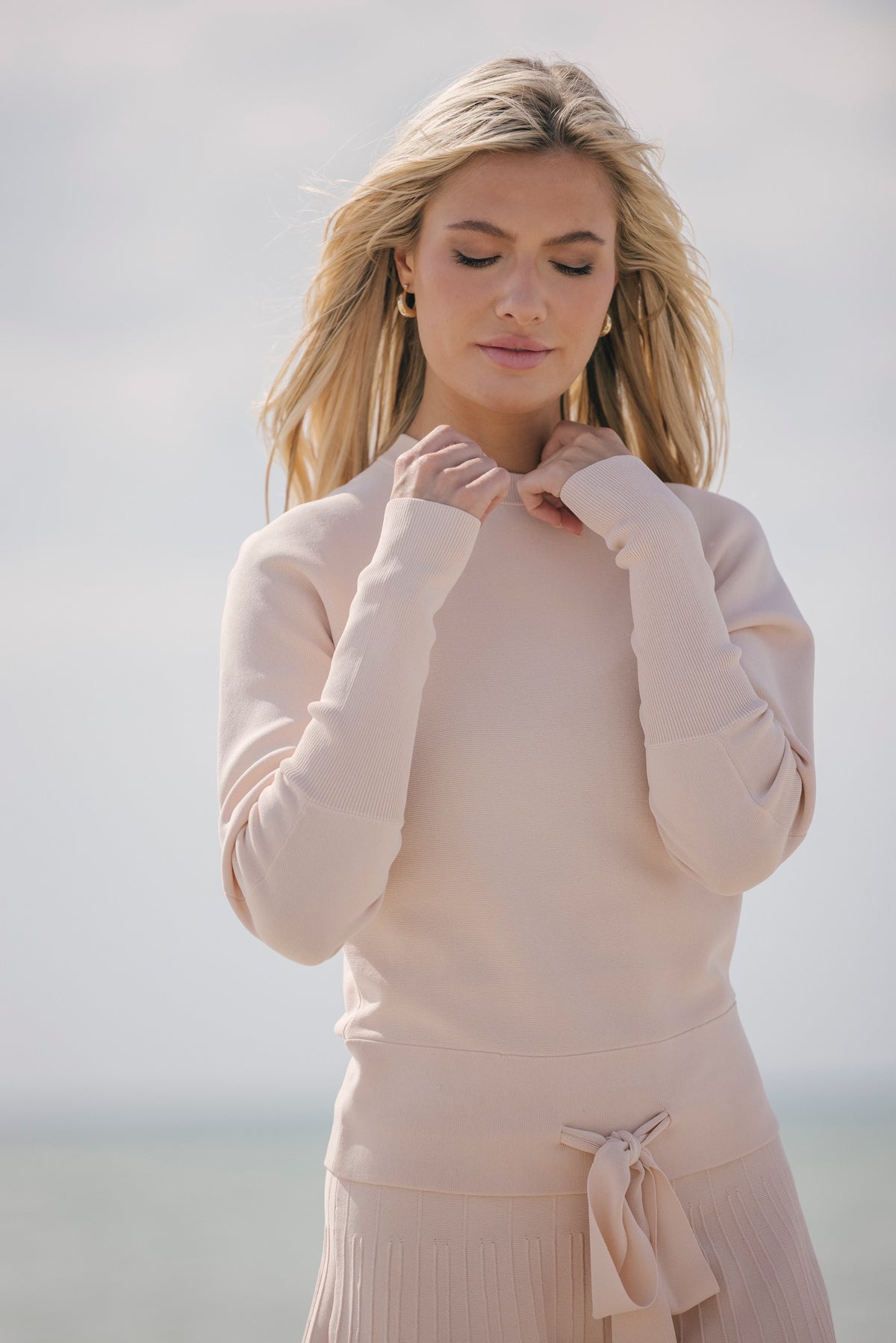Aleeza Paris Mila Knit Tie Top – modest top