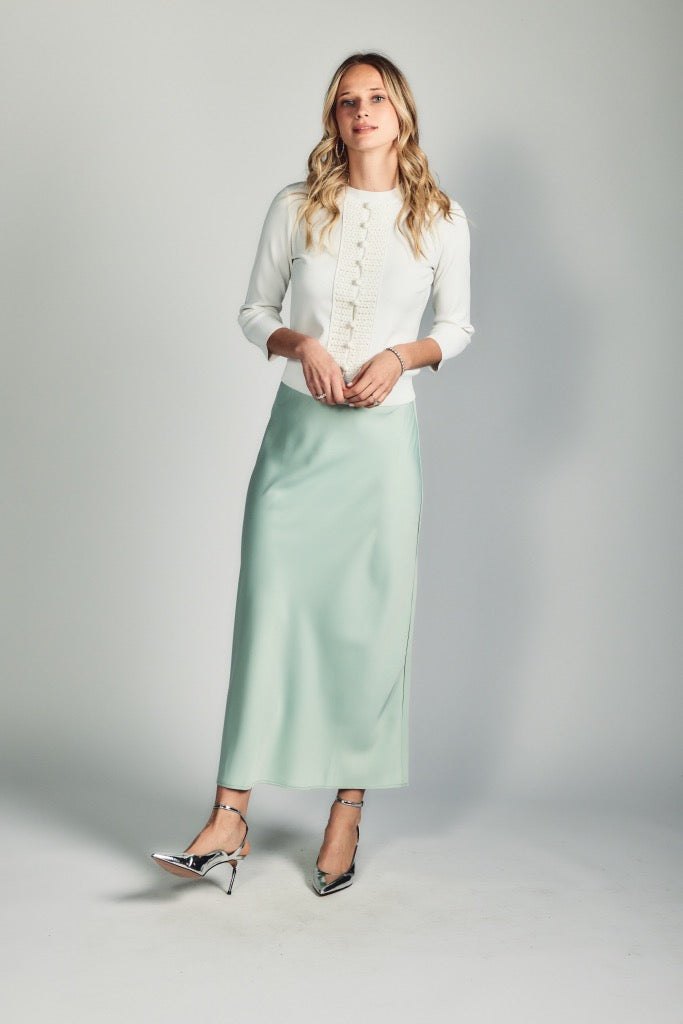 Motif Skirt - Light Green