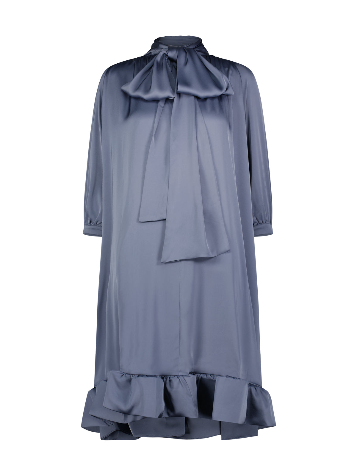 Aleeza Paris Motion Wave Dress – modest dress in Dusty Blue