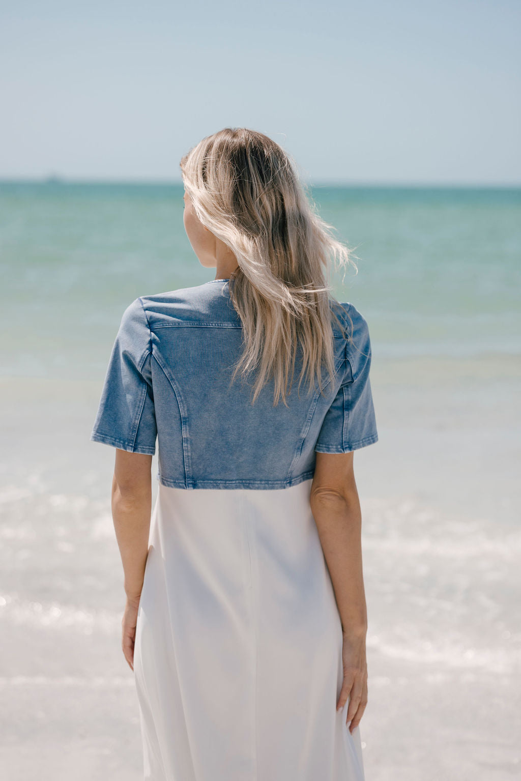 Aleeza Paris Naomi Jacket – modest jacket in Denim