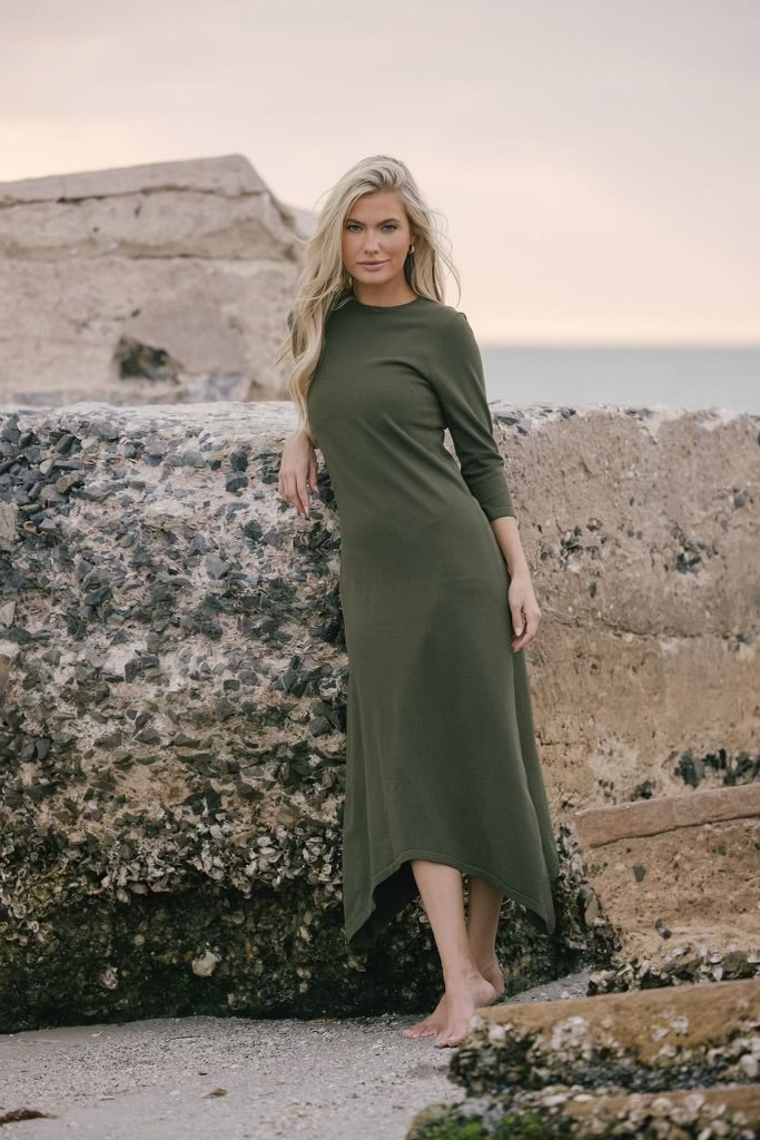 Aleeza Paris Nolan Asymmetrical Dress – modest dress
