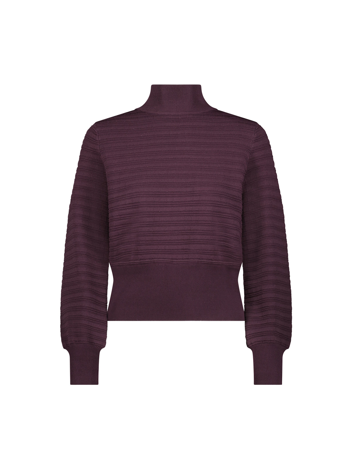 Aleeza Paris Olivia Wide Ribbed Sweater – modest top in Plum