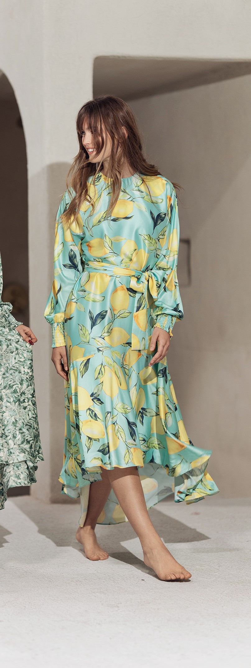 Aleeza Paris Onyx Printed Dress – modest dress in 43