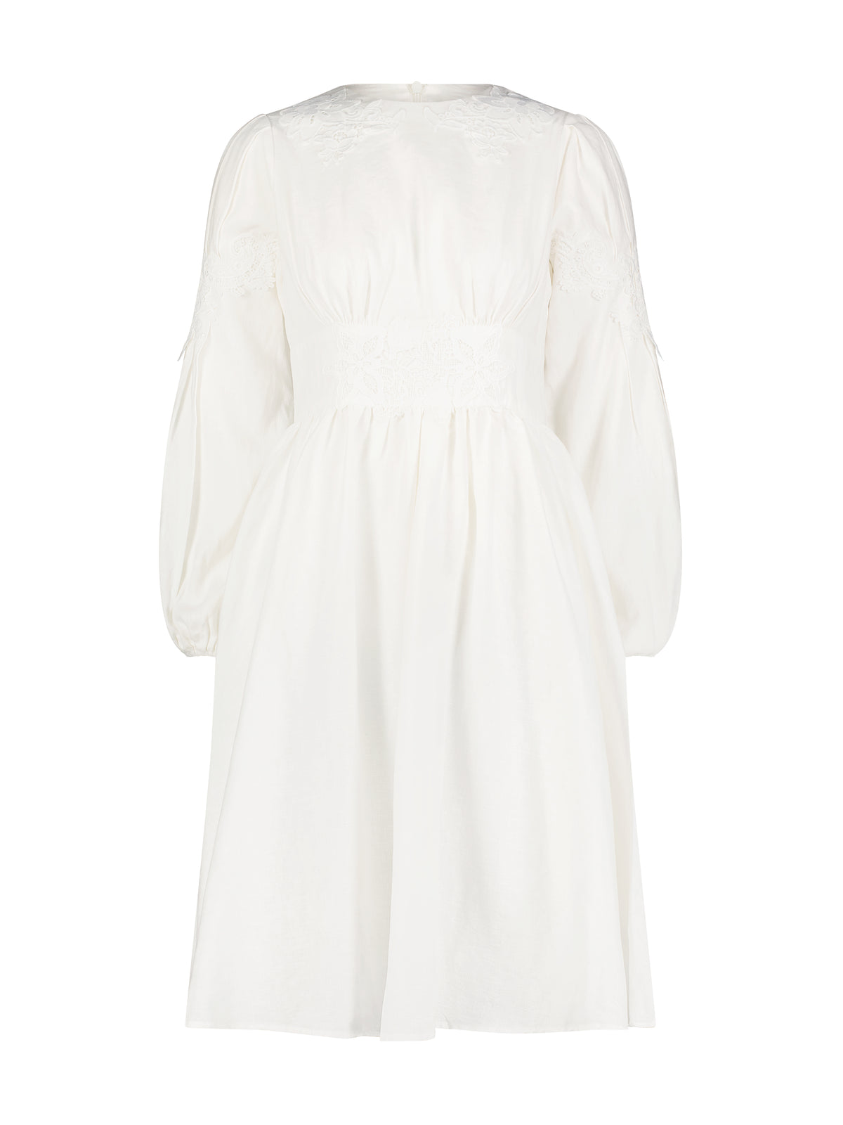 Aleeza Paris Orchid Dress – modest dress in White