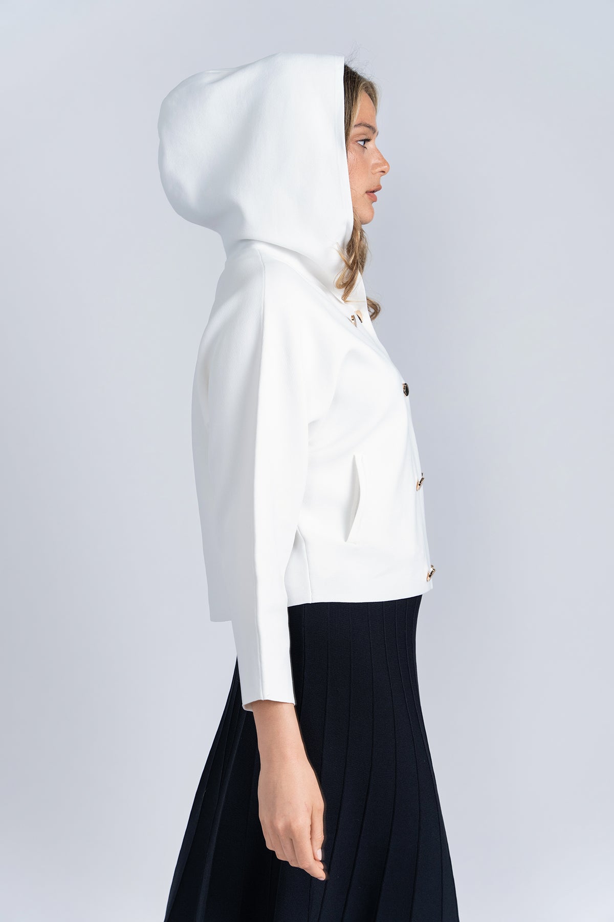 Aleeza Paris Peter Pan Knit Cardigan – modest top
