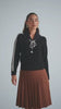 Remi Stripe Knit Sweater try-on video – ALEEZA PARIS