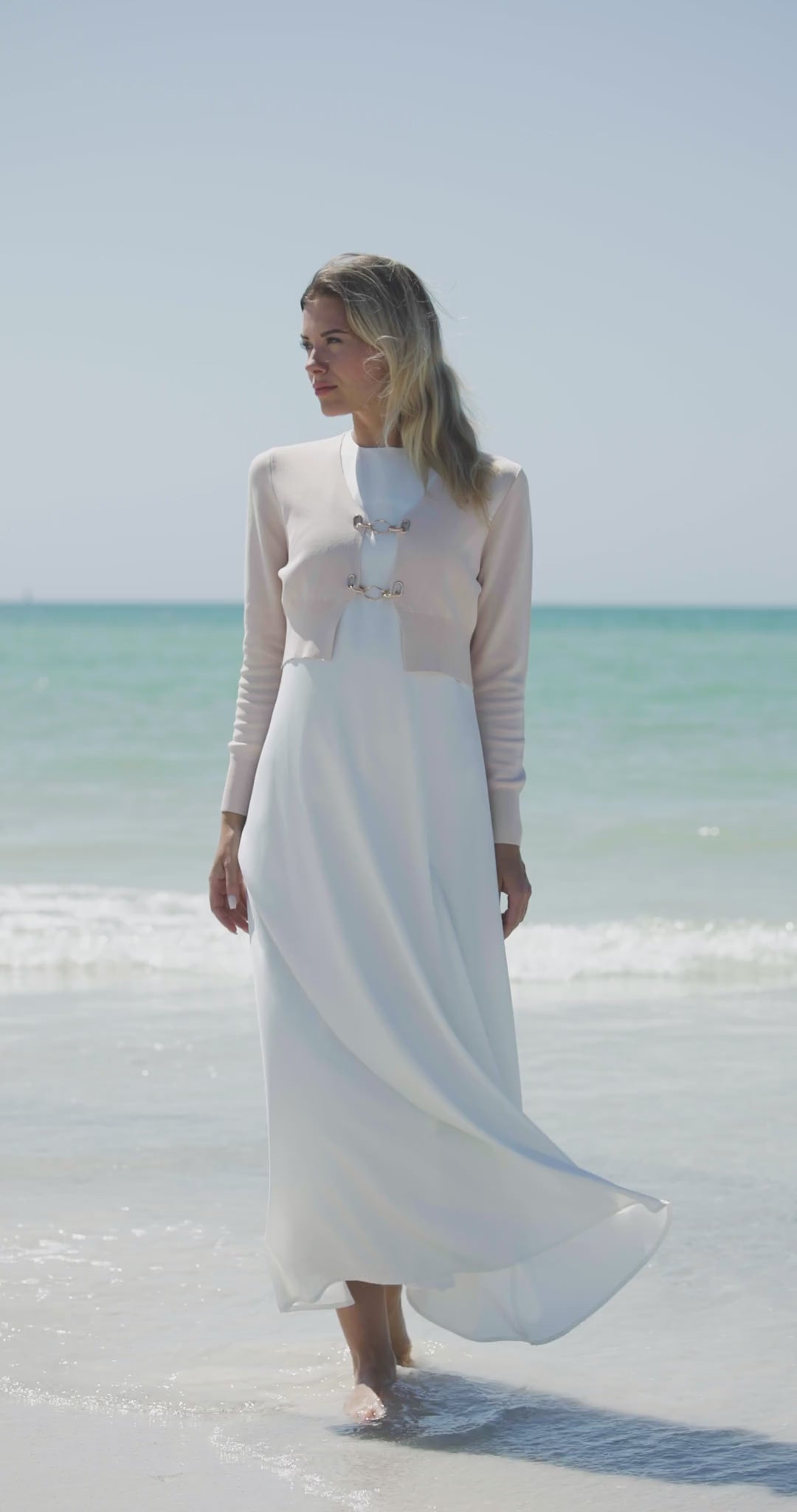 Grace Cropped Chain Cardigan – Aleeza Paris