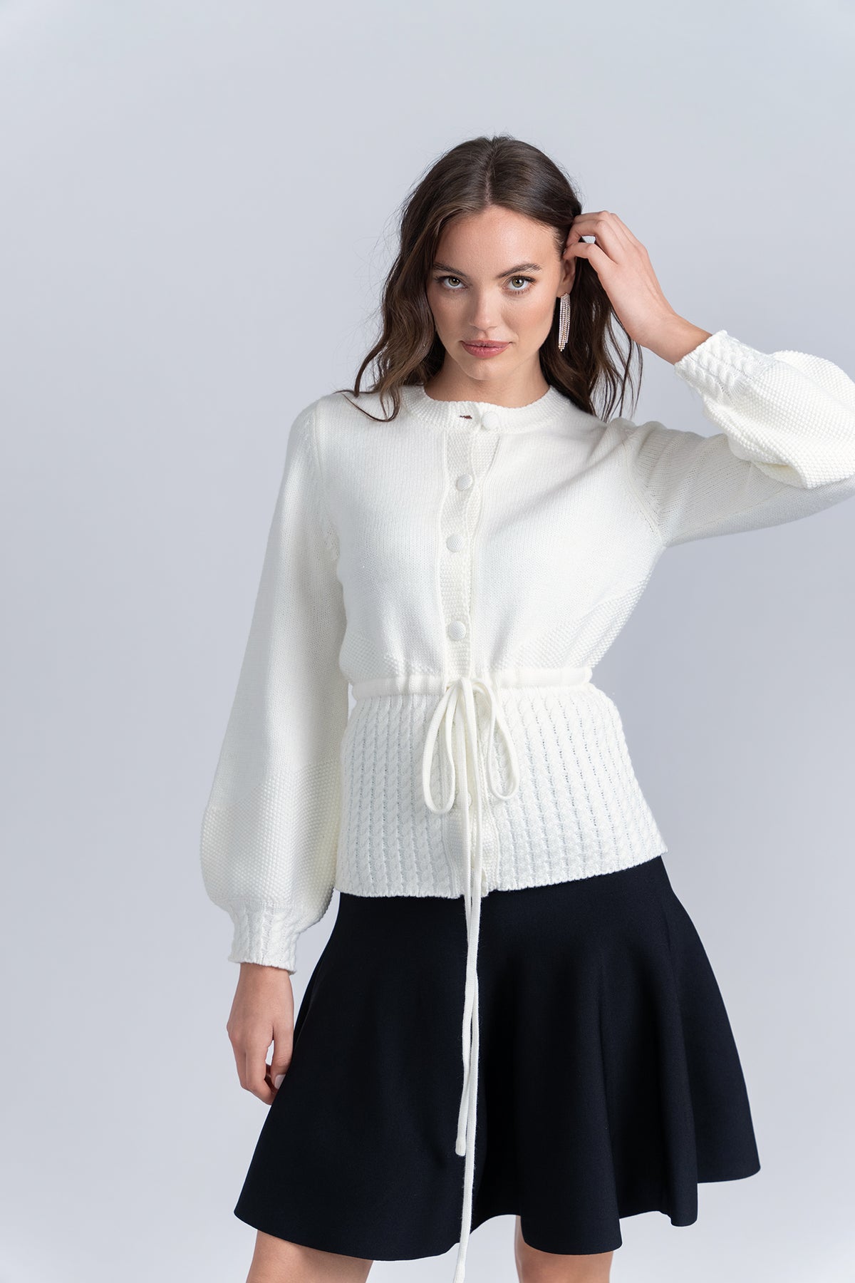 Aleeza Paris Pulley Posh Cardigan – modest top in Black