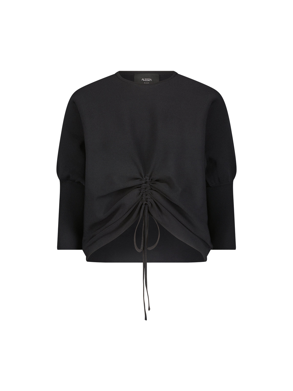 Aleeza Paris Pully Knit Top – modest top in Black