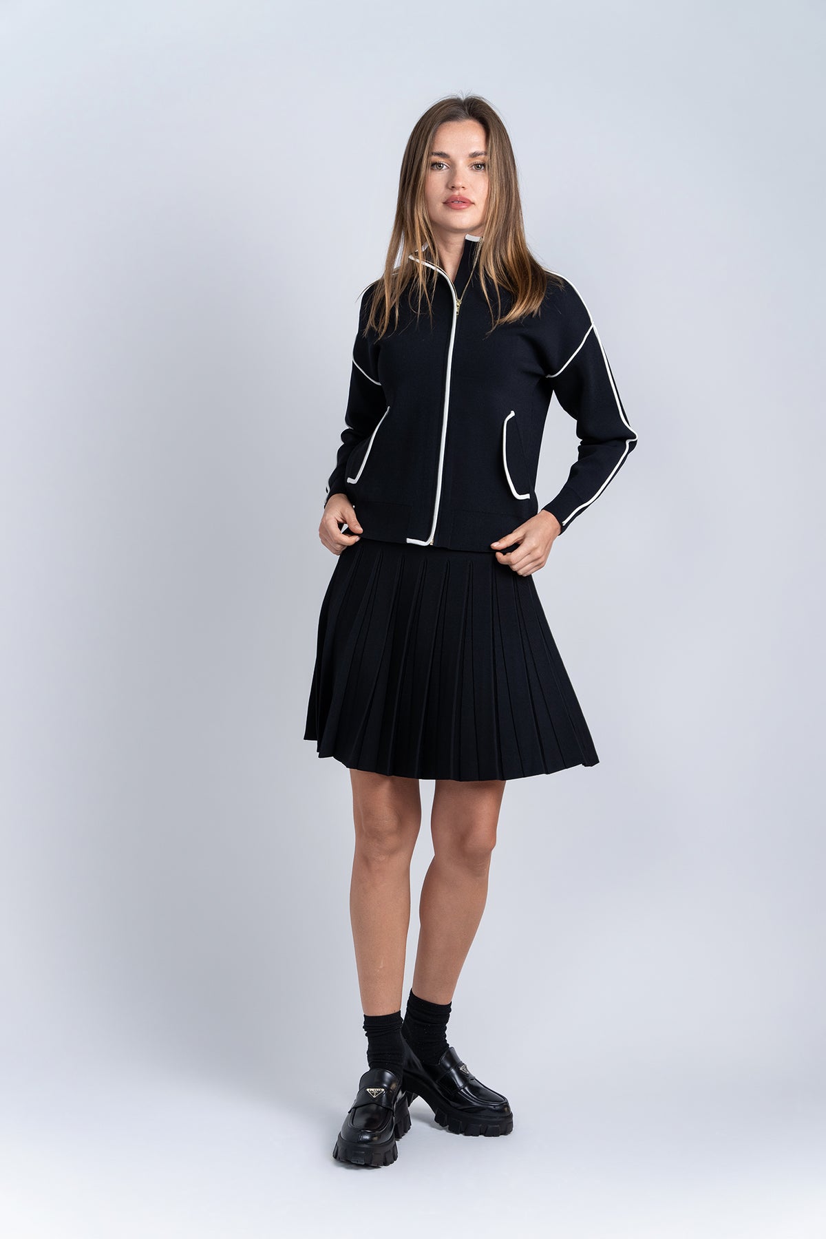 Aleeza Paris Royale Jacket – modest dress in Black