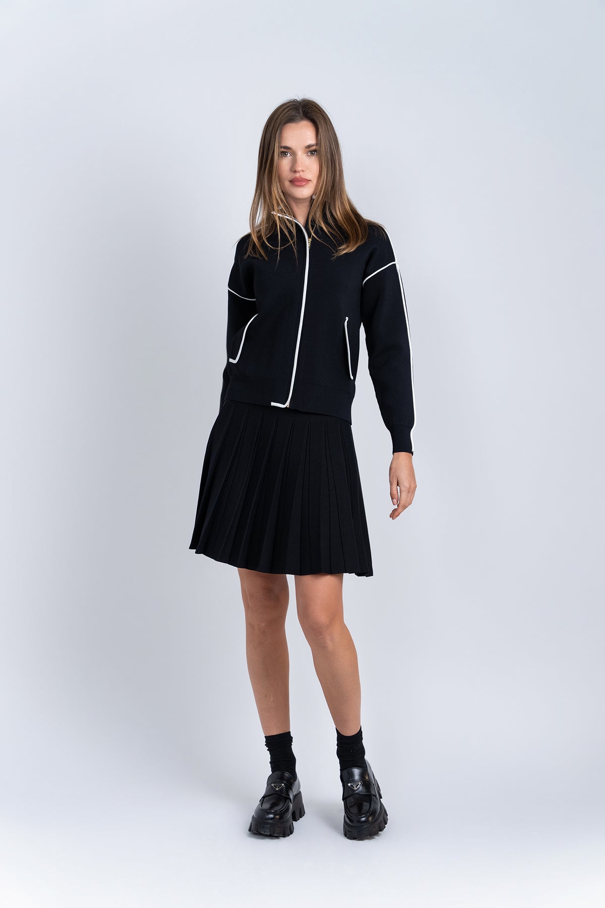 Aleeza Paris Royale Jacket – modest dress in Black