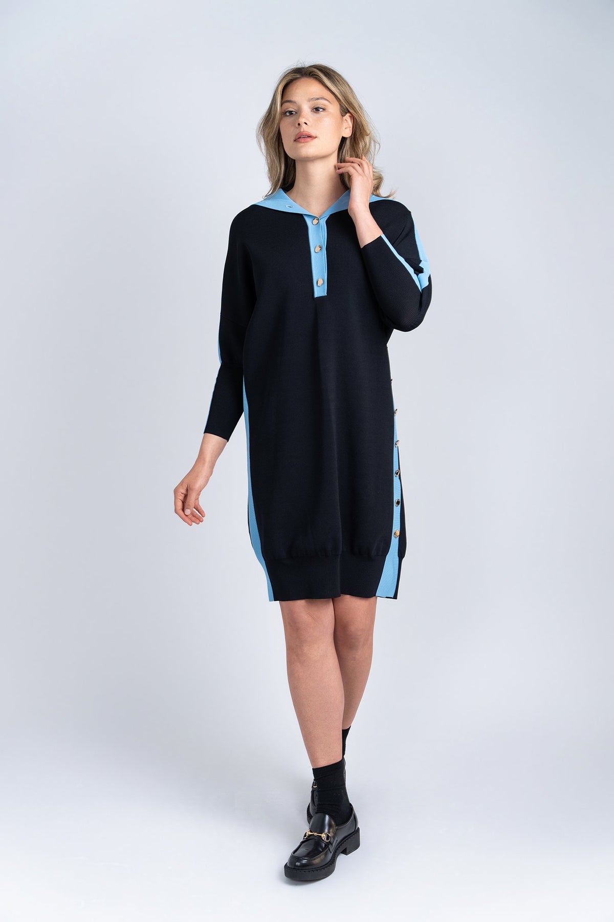 Aleeza Paris Sauterne Dress – modest dress in Black
