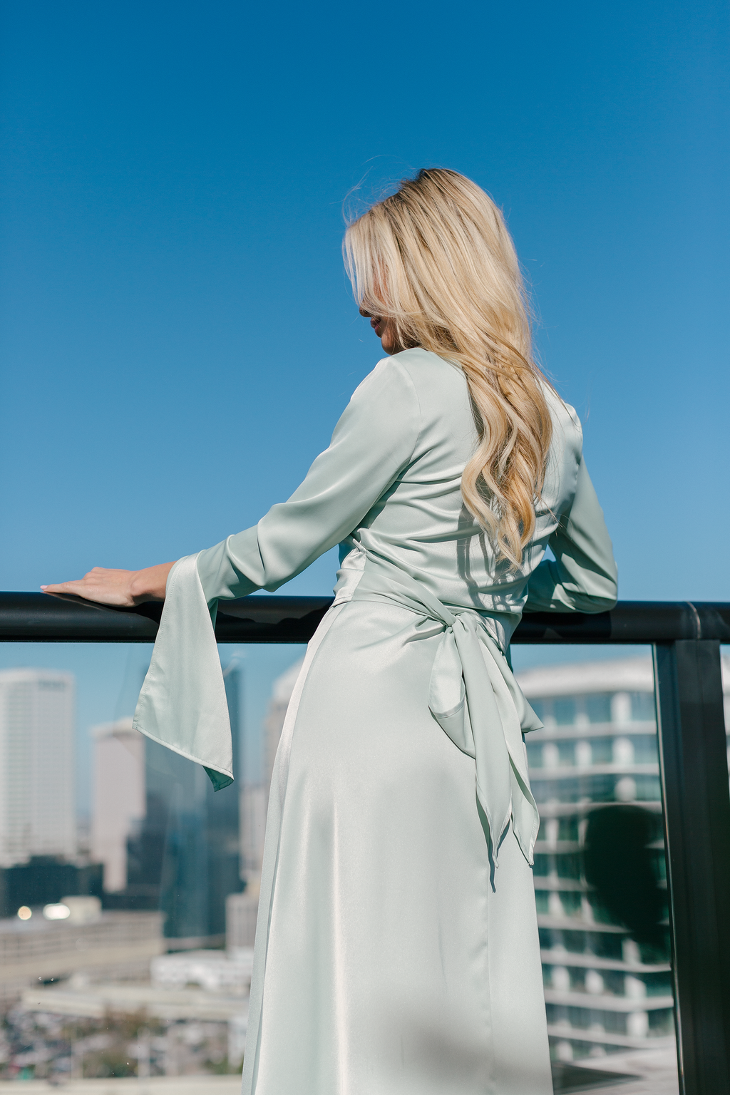 Aleeza Paris Grace Silk Wrap Shirt – modest top