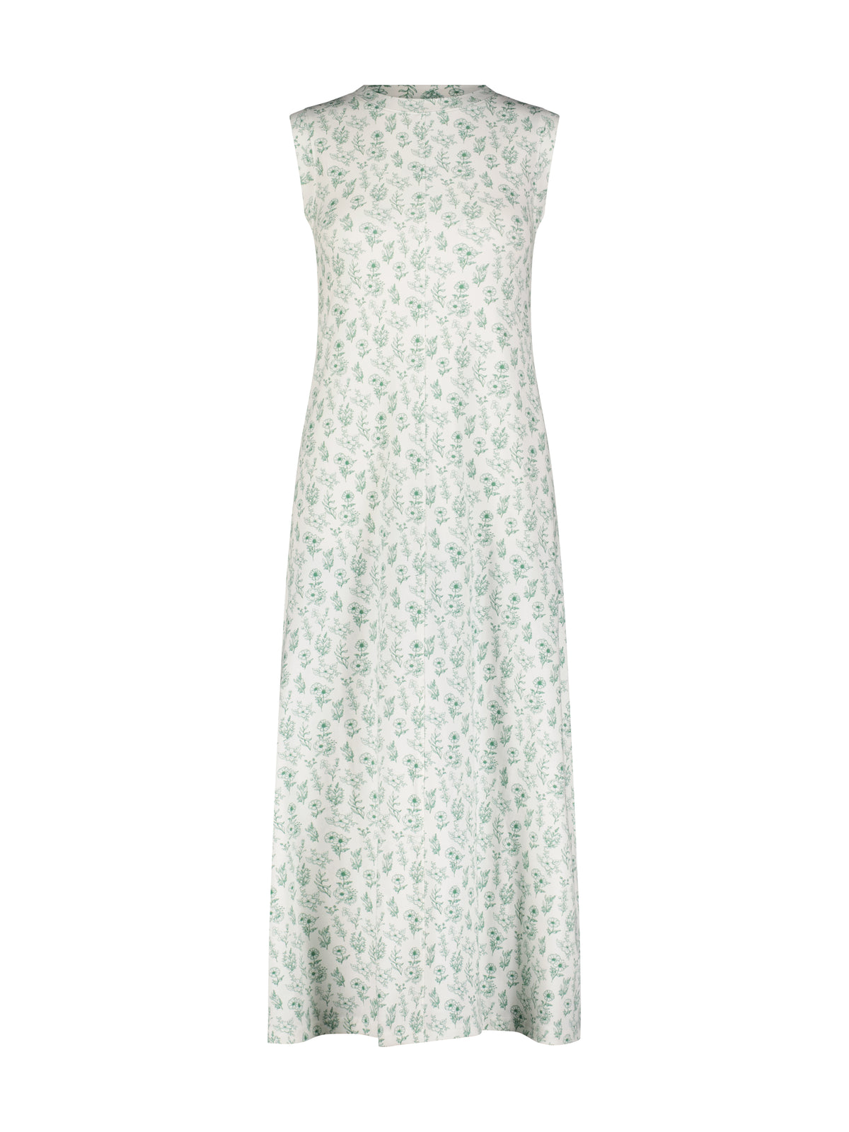 Aleeza Paris Floral Sleeveless Dress – modest dress
