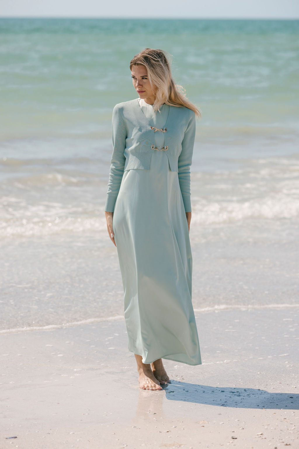 Slip Dress Closed Neck - Tiffany