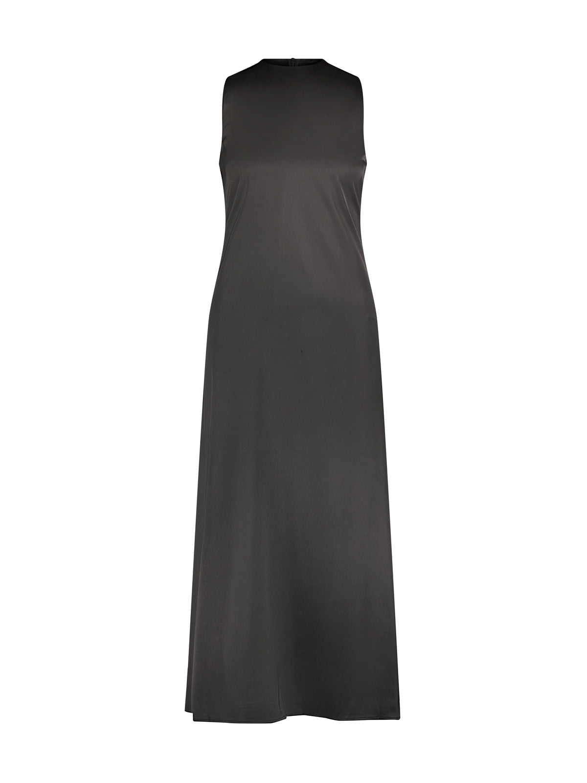 Slip Dress Closed Neck - Black