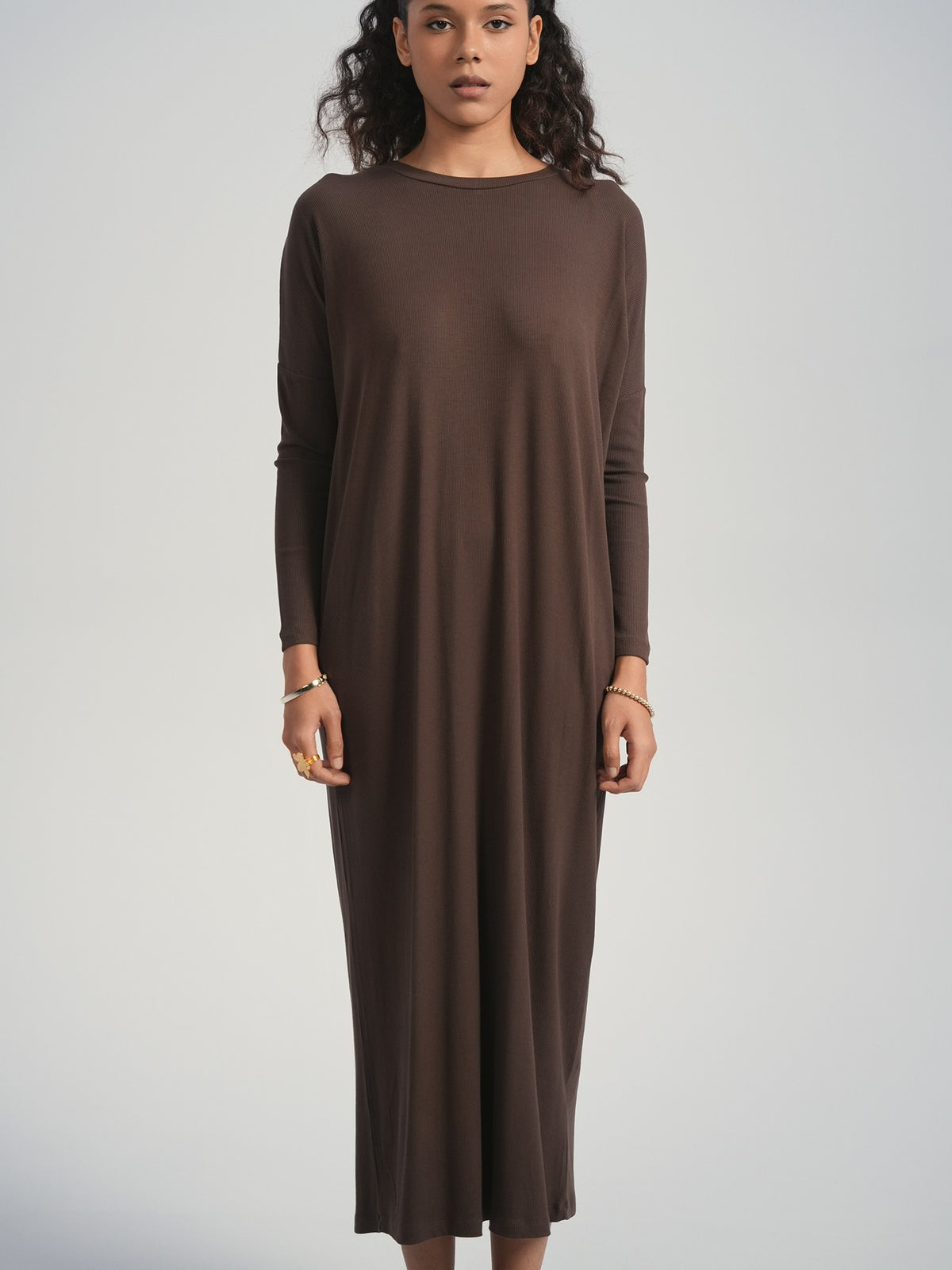 Aleeza Paris Solid Lounge Dress – modest dress