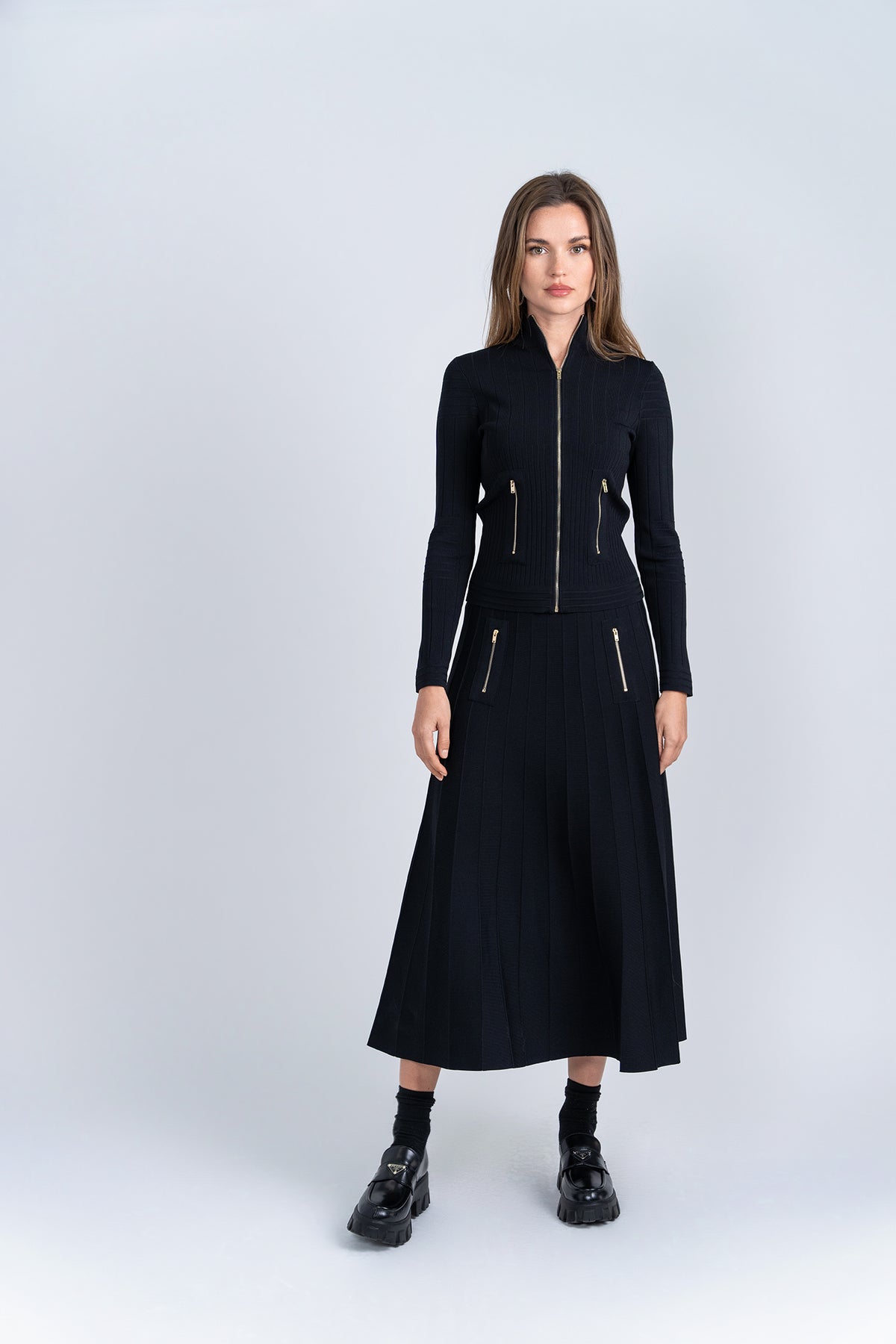 Aleeza Paris Timeless Zipper Cardigan – modest top