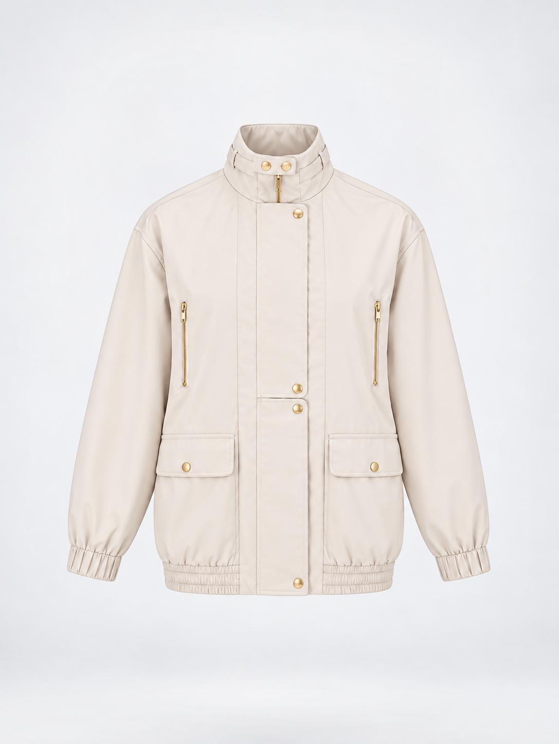 Utility Zip Jacket - Sand