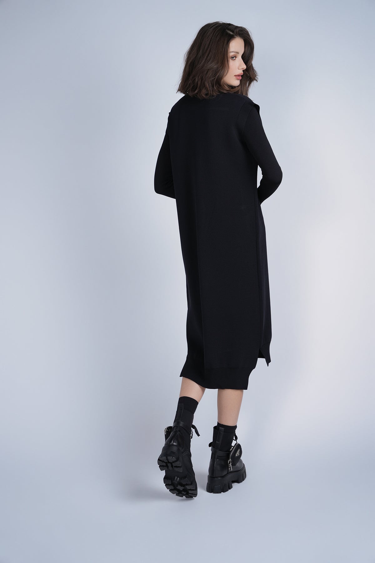 Aleeza Paris Viviana Dress – modest dress in Dusty Blue