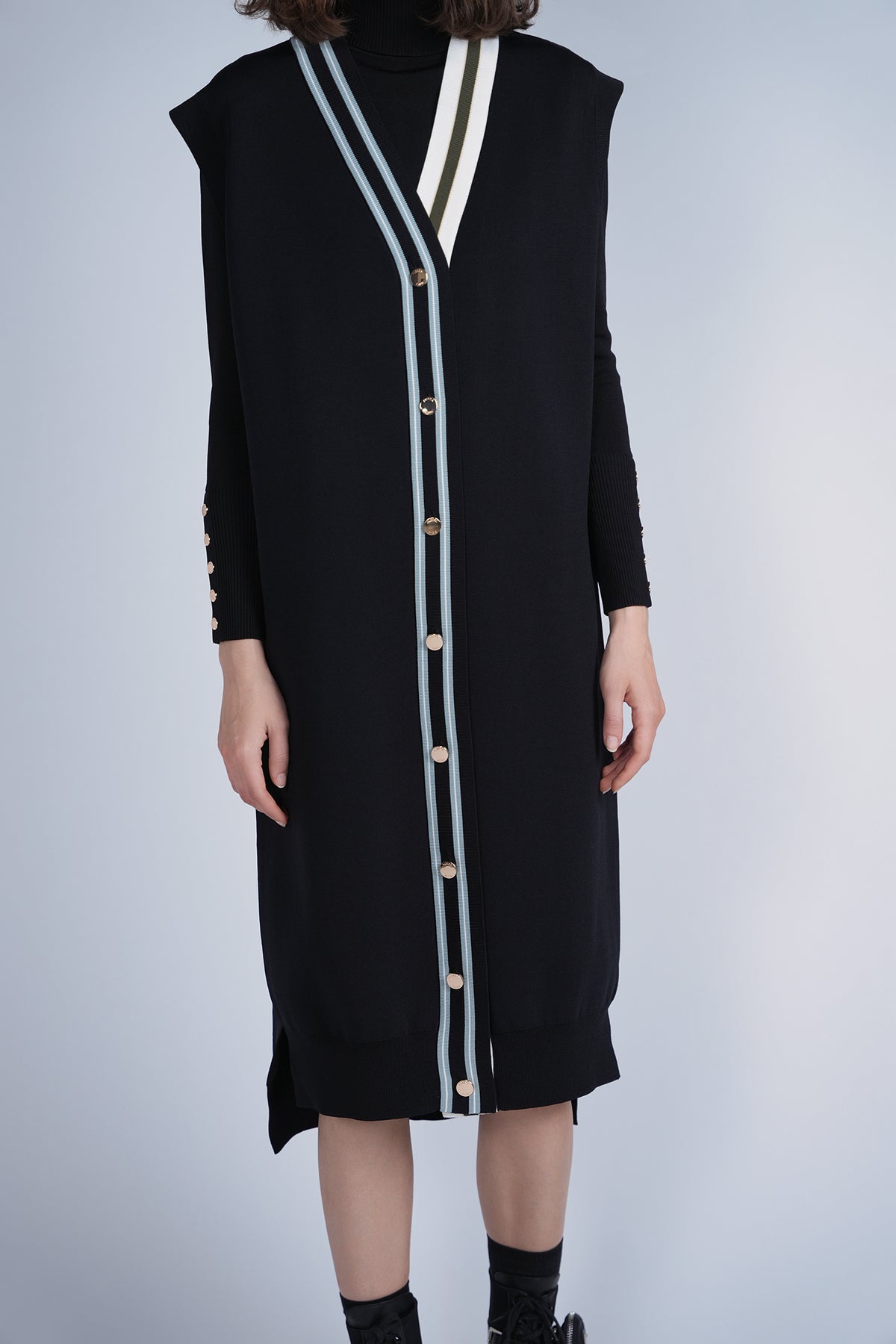 Aleeza Paris Viviana Dress – modest dress in Dusty Blue