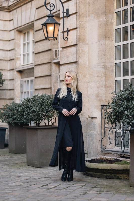 Aleeza Paris Whimsical Dress – modest dress in Black
