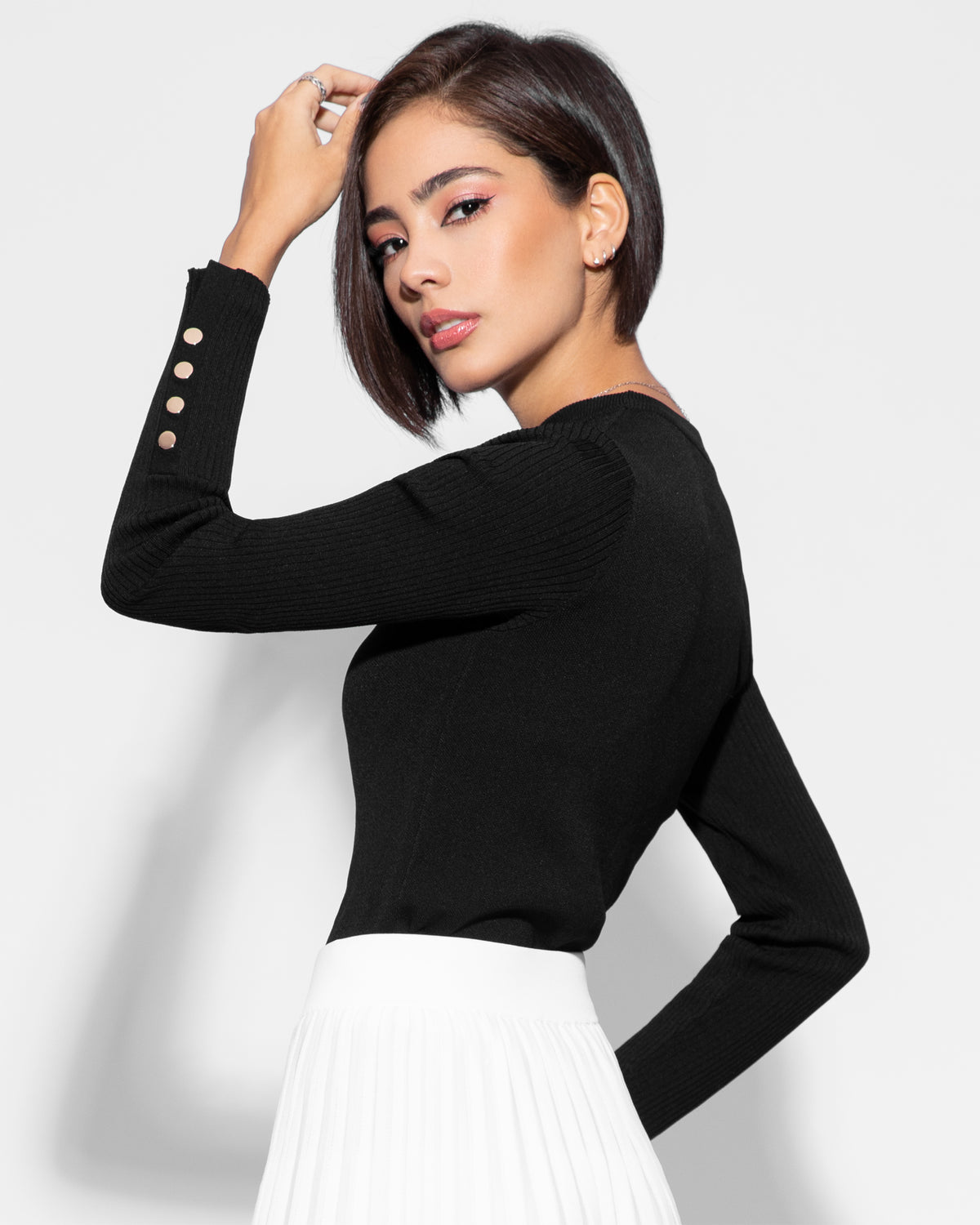Aleeza Paris Jack Skirt In White – modest skirt in White