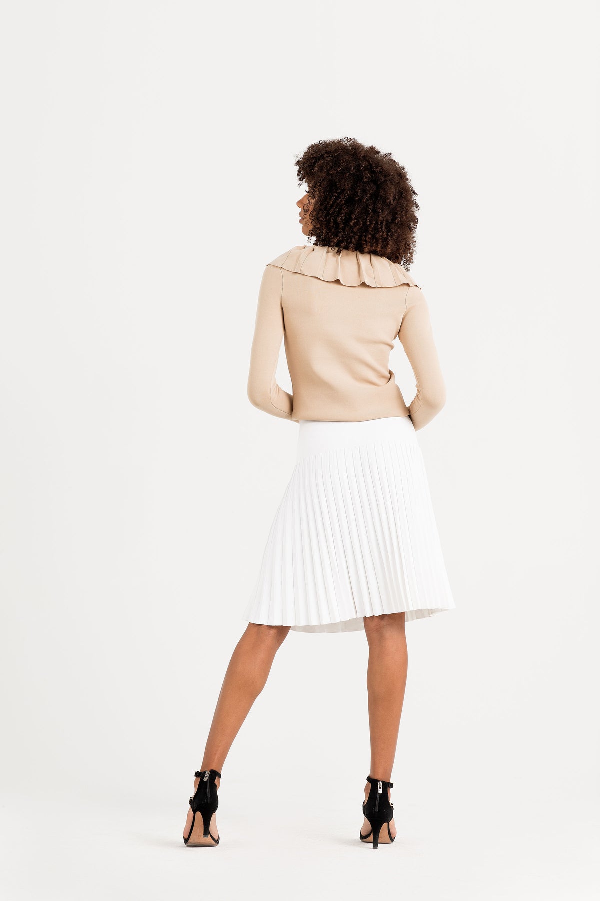 Aleeza Paris Monte Knit Top Mocha – modest top in Mocha