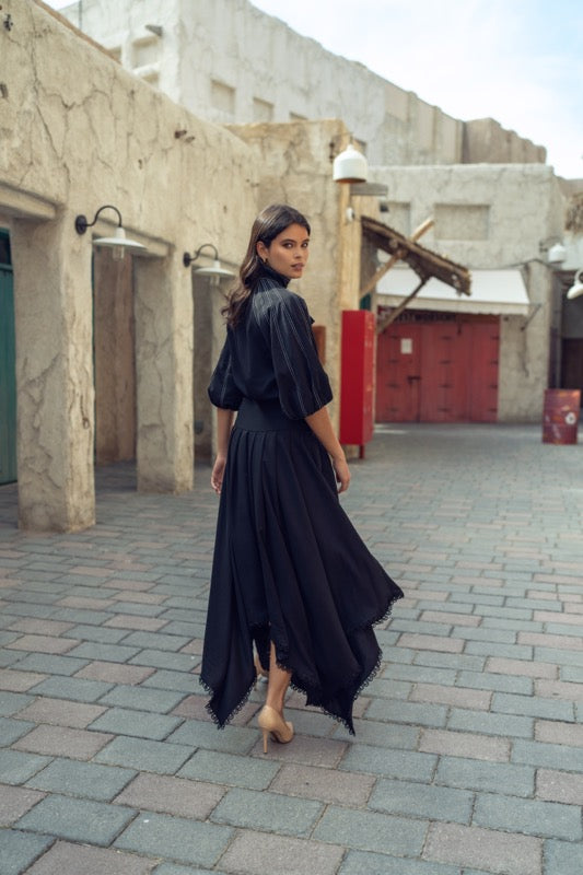 Aleeza Paris Paradise Maxi Skirt – modest skirt in Black